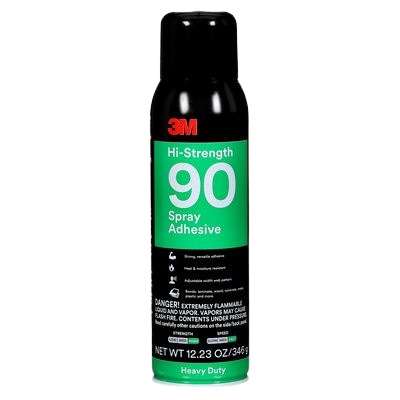 3M™ Hi-Strength Spray Adhesive 90, Clear, 16fl oz NON CA spray, 90 adhesive, adhesive, 3M, 