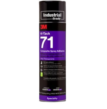 3M™ Hi-Tack Composite Spray Adhesive 71, Green, 24fl oz spray, 71 adhesive, adhesive, 3M, hi-tack, composite, green