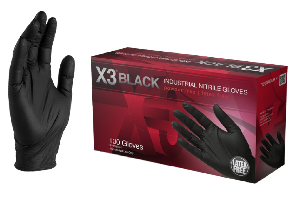 ammex x3 industrial nitrile gloves